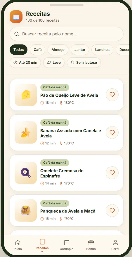 Catálogo de 100 receitas