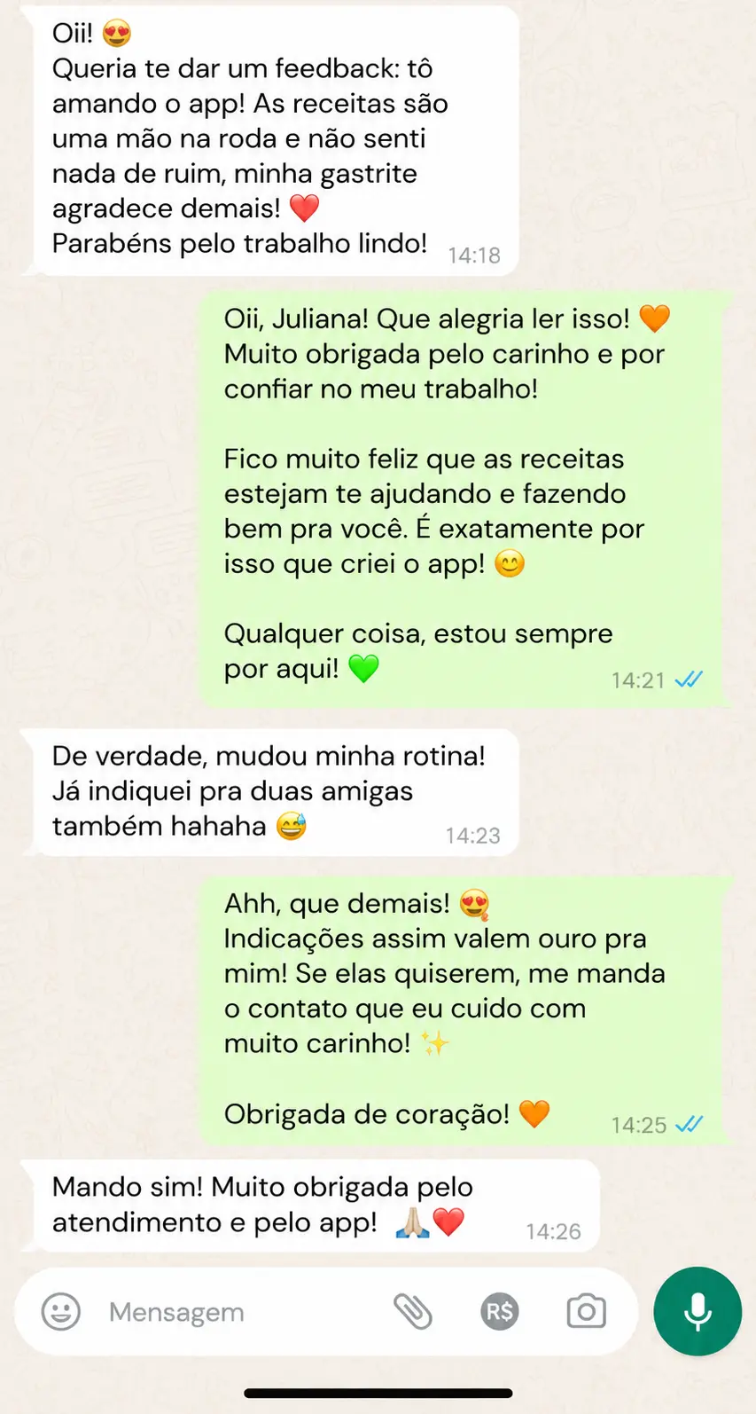Depoimento de cliente