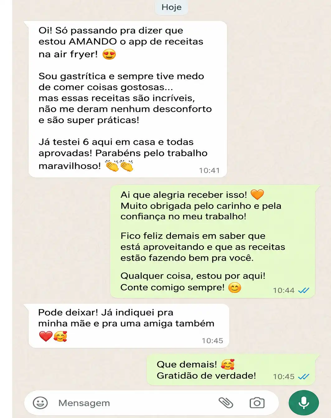 Depoimento de cliente